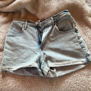 Denim mom shorts